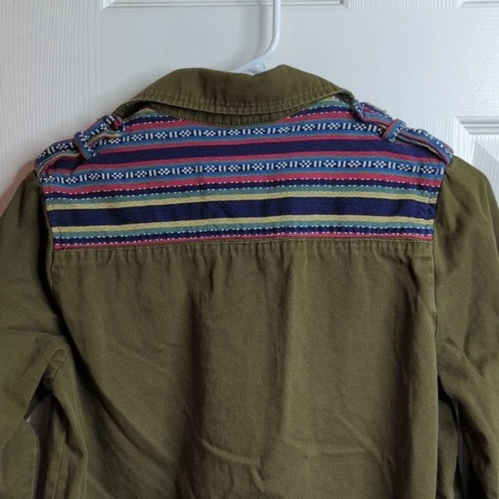 Forever 21  Army green button up jacket - Picture 6 of 8